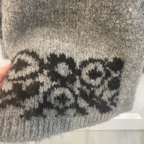 Adrienne Vittadini Wool Alpaca Cozy Warm Open Cardigan Sweater Sz Medium Cottage - Picture 5 of 10